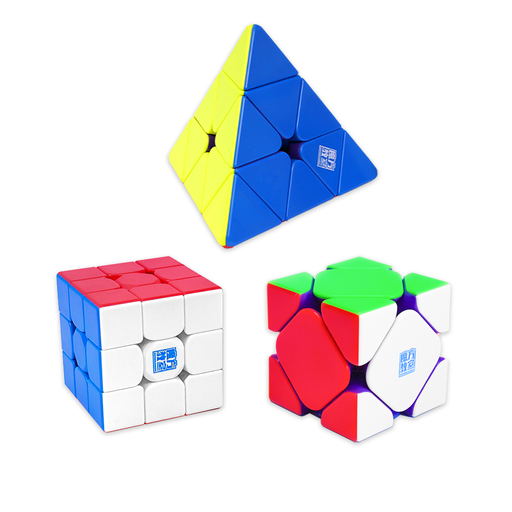 MoFang Jiaoshi MagLev Performance Bundle - 3x3, Pyraminx & Skewb - DailyPuzzles