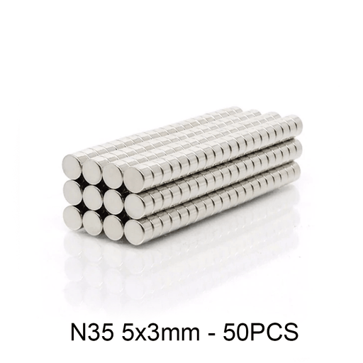 Neodymium Rare-Earth Magnets N35 50PCS 5mm x 2mm + Optional Super Glue - DailyPuzzles