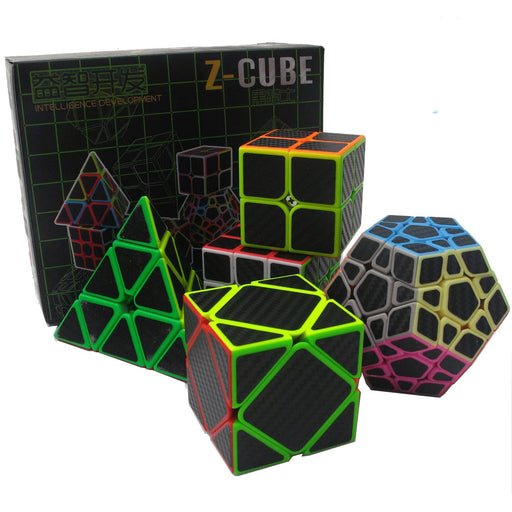Zcube Set Megaminx, Pyraminx, Skewb, 3x3 & 2x2 Speed Cube Puzzle Set - DailyPuzzles